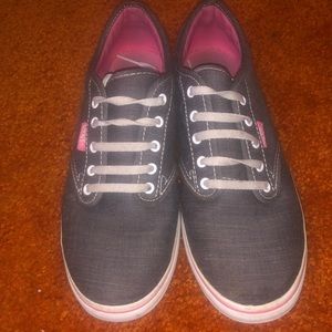 Pink and Gray Vans- Size 7.5 in Women’s